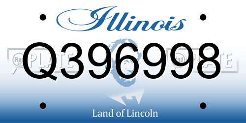 Q396998 Illinois License Plate
