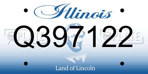Q397122 Illinois License Plate