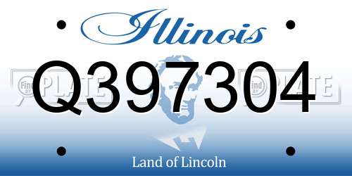Q397304 Illinois License Plate