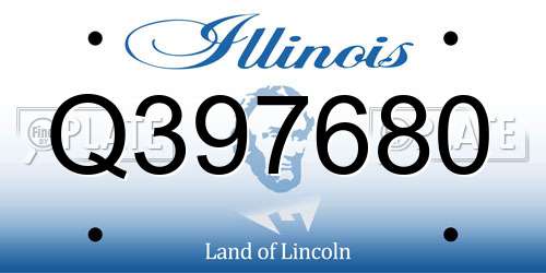 Q397680 Illinois License Plate