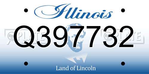 Q397732 Illinois License Plate