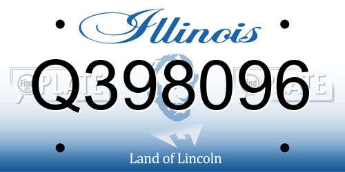 Q398096 Illinois License Plate