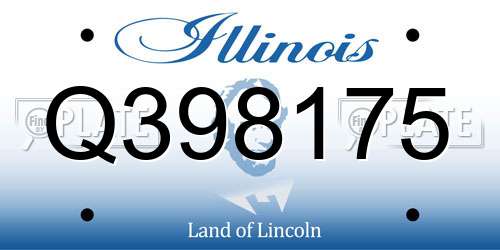 Q398175 Illinois License Plate