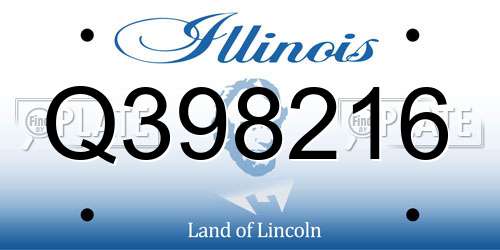 Q398216 Illinois License Plate