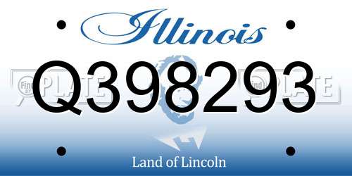 Q398293 Illinois License Plate