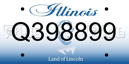 Q398899 Illinois License Plate