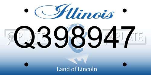 Q398947 Illinois License Plate