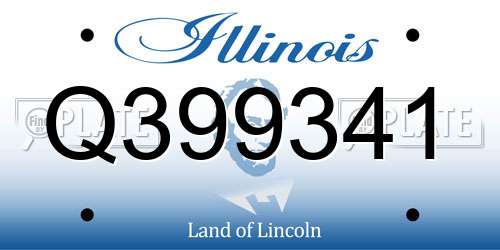 Q399341 Illinois License Plate