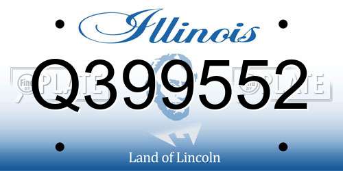 Q399552 Illinois License Plate
