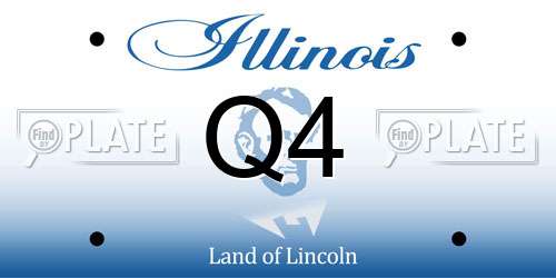 Q4 Illinois License Plate