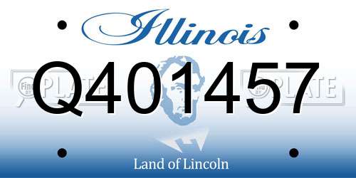 Q401457 Illinois License Plate