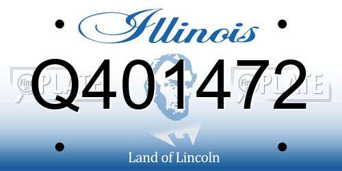 Q401472 Illinois License Plate