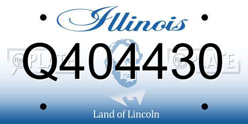 Q404430 Illinois License Plate