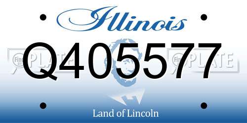 Q405577 Illinois License Plate