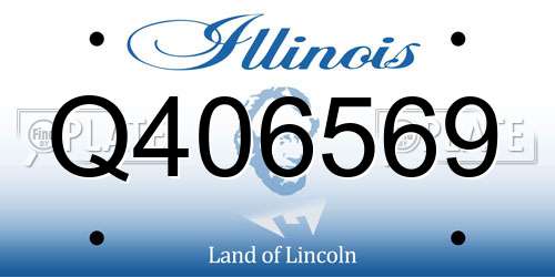 Q406569 Illinois License Plate