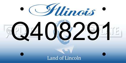 Q408291 Illinois License Plate