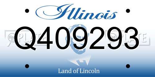 Q409293 Illinois License Plate