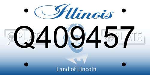 Q409457 Illinois License Plate