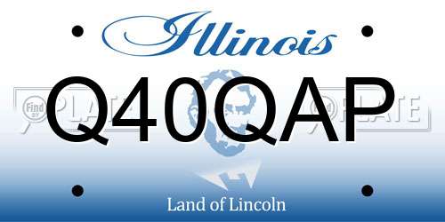 Q40QAP Illinois License Plate