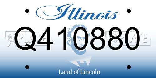 Q410880 Illinois License Plate