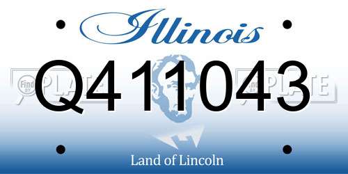 Q411043 Illinois License Plate
