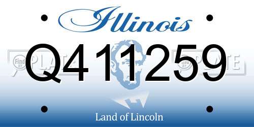 Q411259 Illinois License Plate