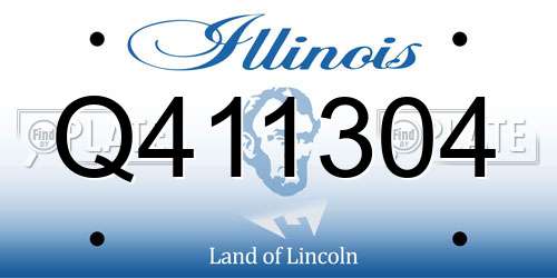 Q411304 Illinois License Plate