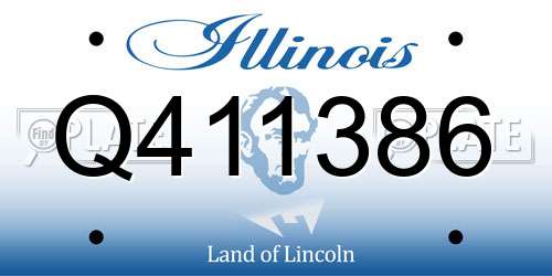 Q411386 Illinois License Plate