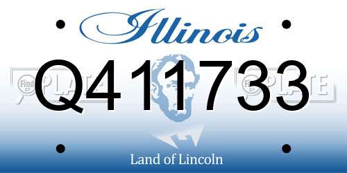 Q411733 Illinois License Plate