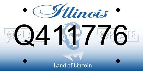 Q411776 Illinois License Plate