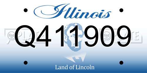 Q411909 Illinois License Plate