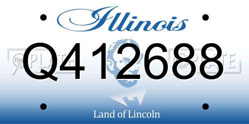 Q412688 Illinois License Plate