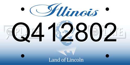 Q412802 Illinois License Plate
