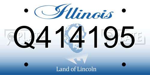 Q414195 Illinois License Plate