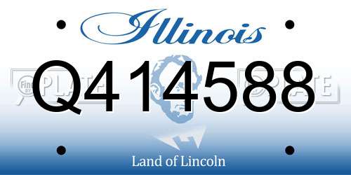 Q414588 Illinois License Plate