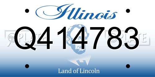 Q414783 Illinois License Plate