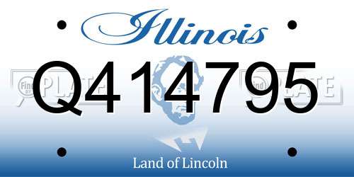 Q414795 Illinois License Plate