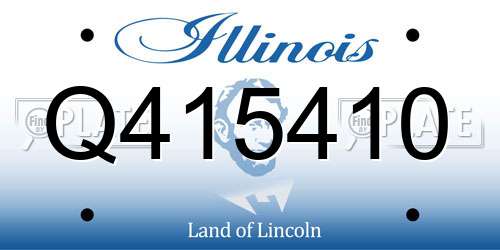Q415410 Illinois License Plate