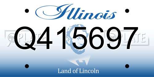 Q415697 Illinois License Plate