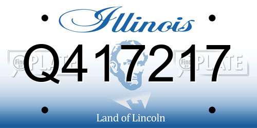 Q417217 Illinois License Plate
