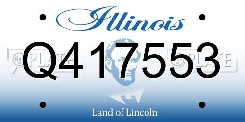 Q417553 Illinois License Plate