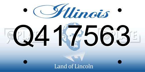 Q417563 Illinois License Plate