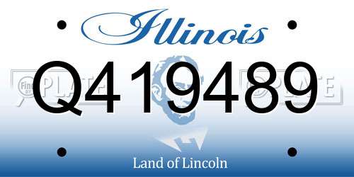 Q419489 Illinois License Plate