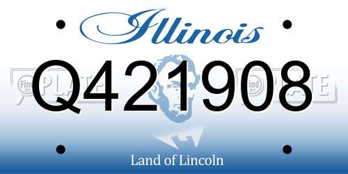 Q421908 Illinois License Plate