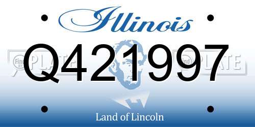 Q421997 Illinois License Plate