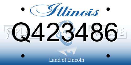 Q423486 Illinois License Plate