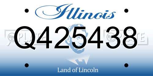 Q425438 Illinois License Plate
