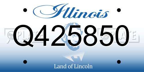 Q425850 Illinois License Plate