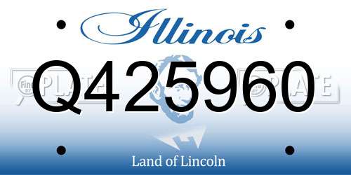 Q425960 Illinois License Plate