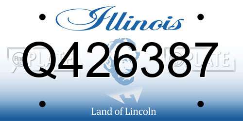 Q426387 Illinois License Plate